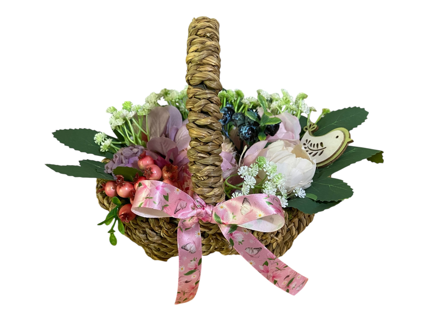 Pink Posy in a Basket