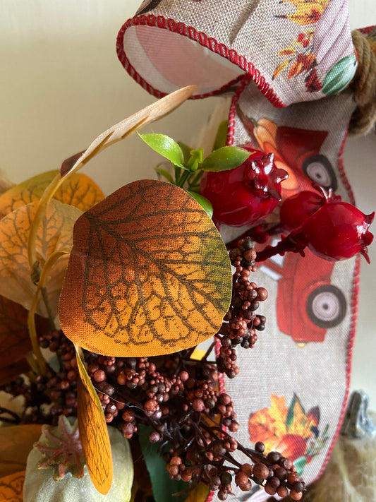 Autumn Pumpkin Wreath