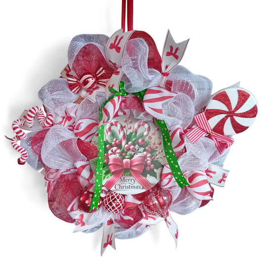 Red Ribbon Wreath