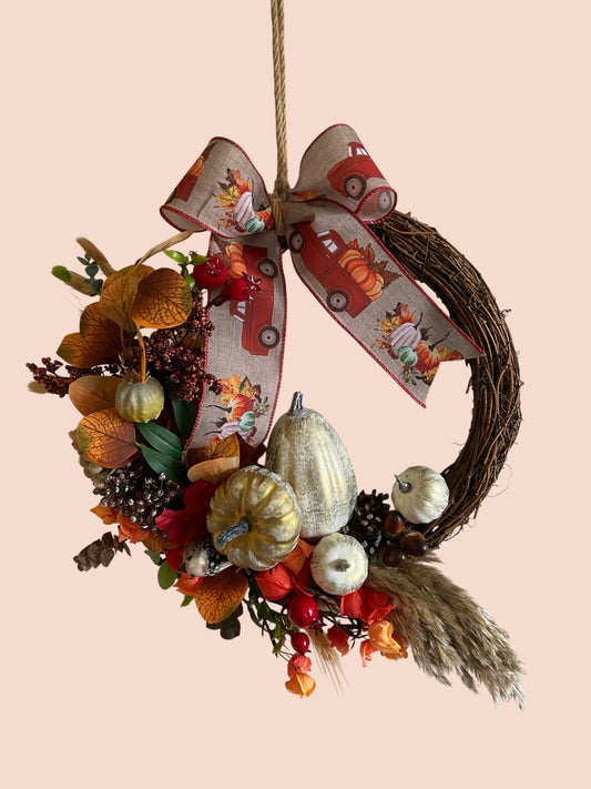 Autumn Pumpkin Wreath