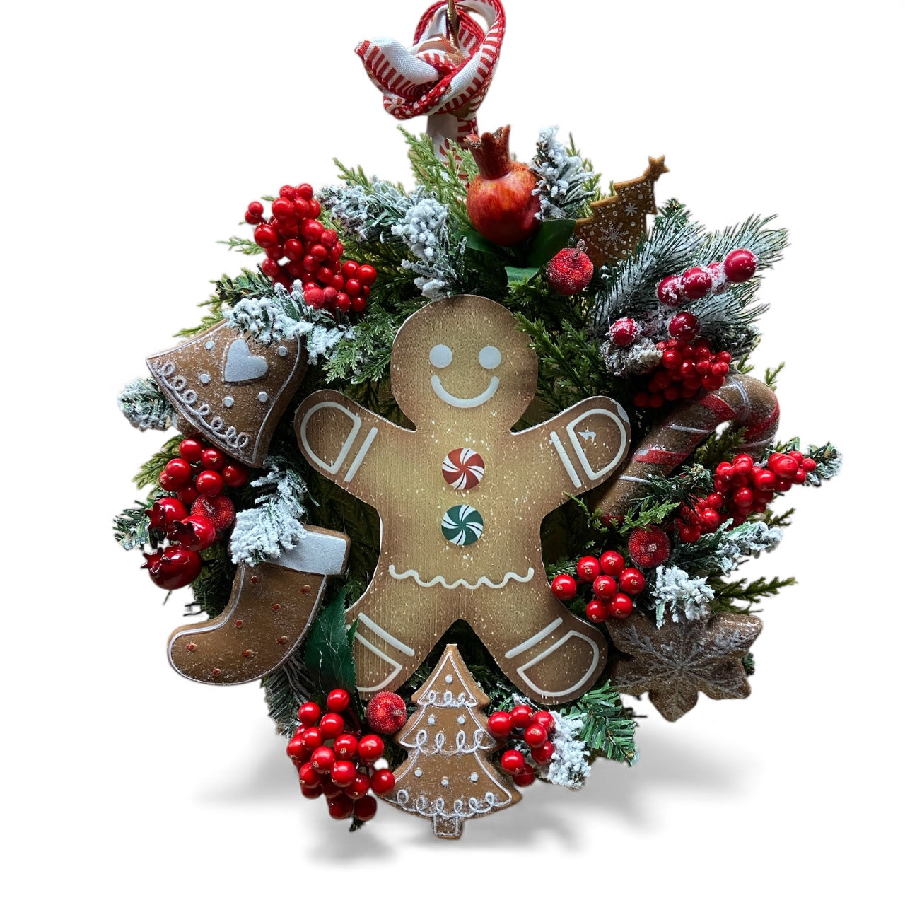 Gingerbread Berries Wreath