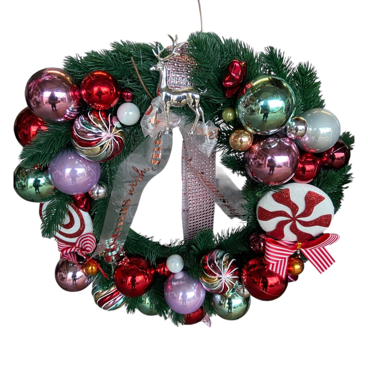 Lollipop Christmas Wreath