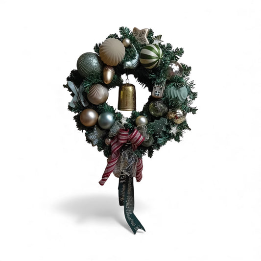Green and Gold Bell Wreath